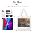 thumbnail image 3 of Yiaed White Horse Autumn Birch Print Fluffy Shoulder Bag Plush Bags Women Ladies Tote Bag Fluffy White Furry Purse Handbag for Autumn and Winter, 3 of 7