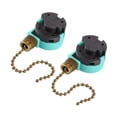 thumbnail image 2 of 2 interruptores de tirador para luz de ventilador Ze-268S6, accesorio para ventiladores de techo , control de dos cables cadena de bronce, 2 of 8