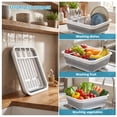 thumbnail image 7 of Collapsible Dish Drying Rack – Rustproof Foldable RV Dish Drying Rack with Utensil Holder, 360° Drainage, Space-Saving for Kitchen, Camping, BBQ & Boats, 7 of 7