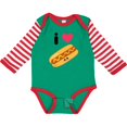 thumbnail image 3 of Inktastic I Love Hot Dogs Boys or Girls Long Sleeve Baby Bodysuit, 3 of 5