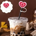 thumbnail image 4 of Product Category Straw Cap for Straw Silicone Cute Cartoon Decoration - Valentine’s Day Edition for Straw Accessories, 4 of 9