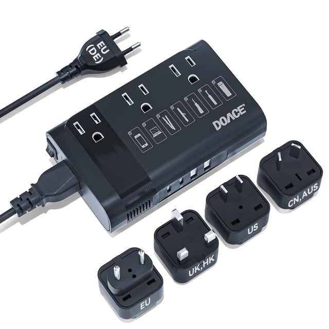 Convertidor de Energía DOACE 350W 110V 220V Adaptador de Viaje UE