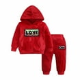 thumbnail image 2 of SDJMa Toddler Unisex Baby Clothes Boys Girls Love Shirt Tops Hoodie Sweatshirt + Sweatpants Fall Winter Outfits, 2 of 9