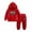 Red, variant on 6M-7Y Winter Children Clothes Girls Suits Fashion Golden Velvet Movable Sequins Long Sleeve Hooded Pullover Top Casual Pants Suit Boys Tracksuit Sportswear