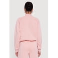 thumbnail image 5 of Women's Almost Famous Drawstring Hem Cropped Raglan Sweatshirt, 5 of 5
