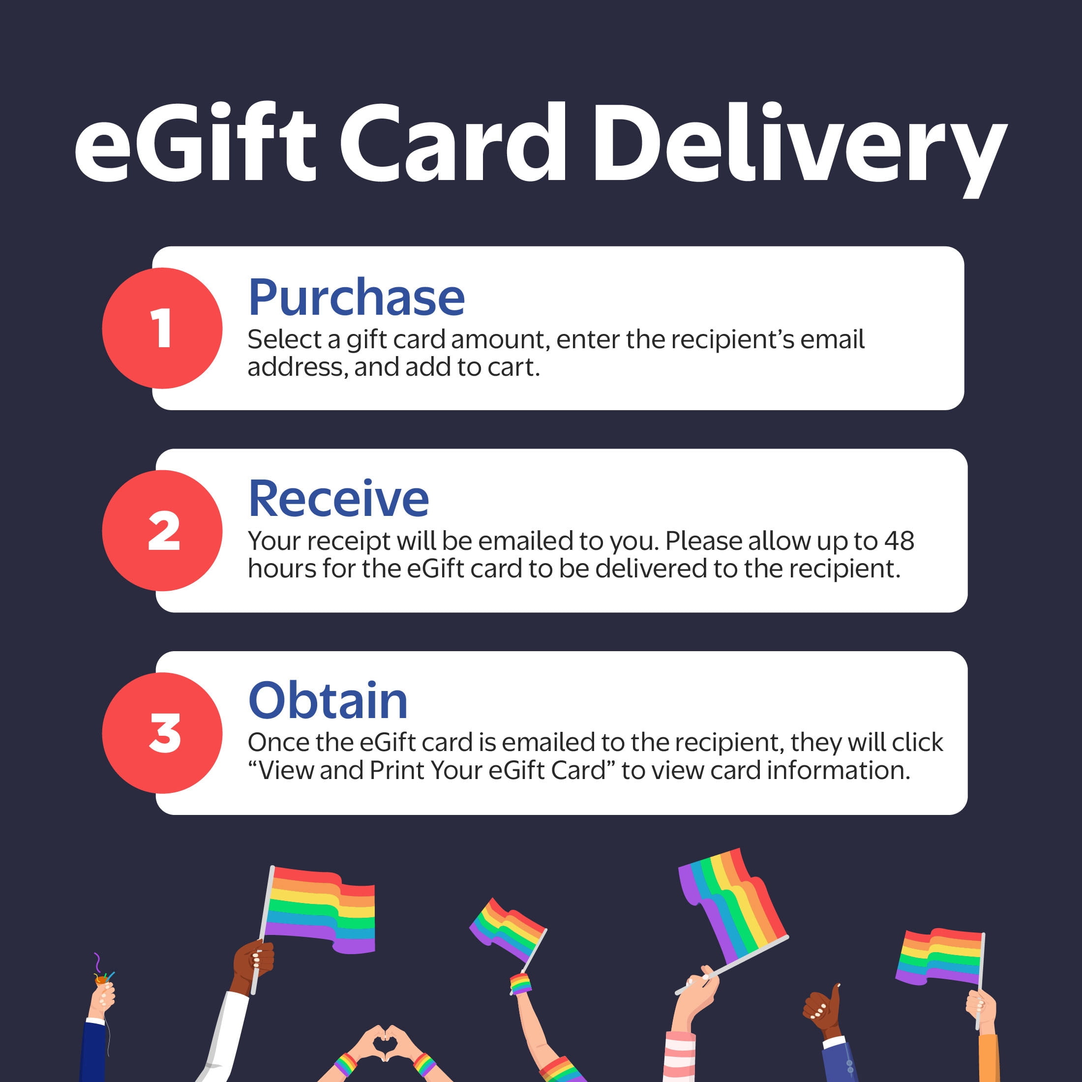Vanilla® Visa® $20-$500 Pride eGift Card (Plus $6.84 Purchase Fee) [Email Delivery]