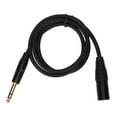 thumbnail image 1 of Cable de 6,35 mm a xlr macho a macho para escenario de micrófono de altavoz, equilibrio de cable de 1/4 pulgadas con transmisión sin pérdidas, 1 of 7