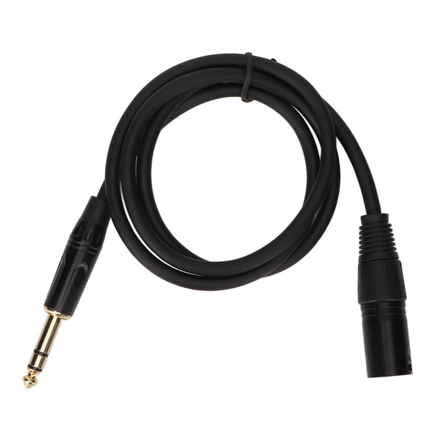 Cable de 6,35 mm a xlr macho a macho para escenario de micrófono de altavoz, equilibrio de cable de 1/4 pulgadas con transmisión sin pérdidas