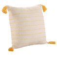 thumbnail image 3 of LR Home Torrent Cotton Blend Poly Filled Pillow in Yellow/Ivory, 20" x 20", 3 of 9