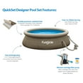 thumbnail image 3 of Funsicle Piscine hors Terre Ronde QuickSet Designer 10 Pieds x 30 Po, 6 Ans et Plus, 3 of 7