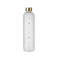 thumbnail image 1 of Matsuzay Botella de agua deportiva de plástico con marca de tiempo, regalos prácticos multifuncionales fáciles de limpiar Mostrada Blanco, 1 of 6