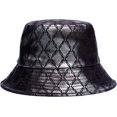 thumbnail image 4 of CoCopeaunts Women Men Bucket Hat Cotton Foldable Fisherman Hat Rhombus Stripes Sunscreen Cap Summer Outdoor Anti-Ultraviolet, 4 of 8