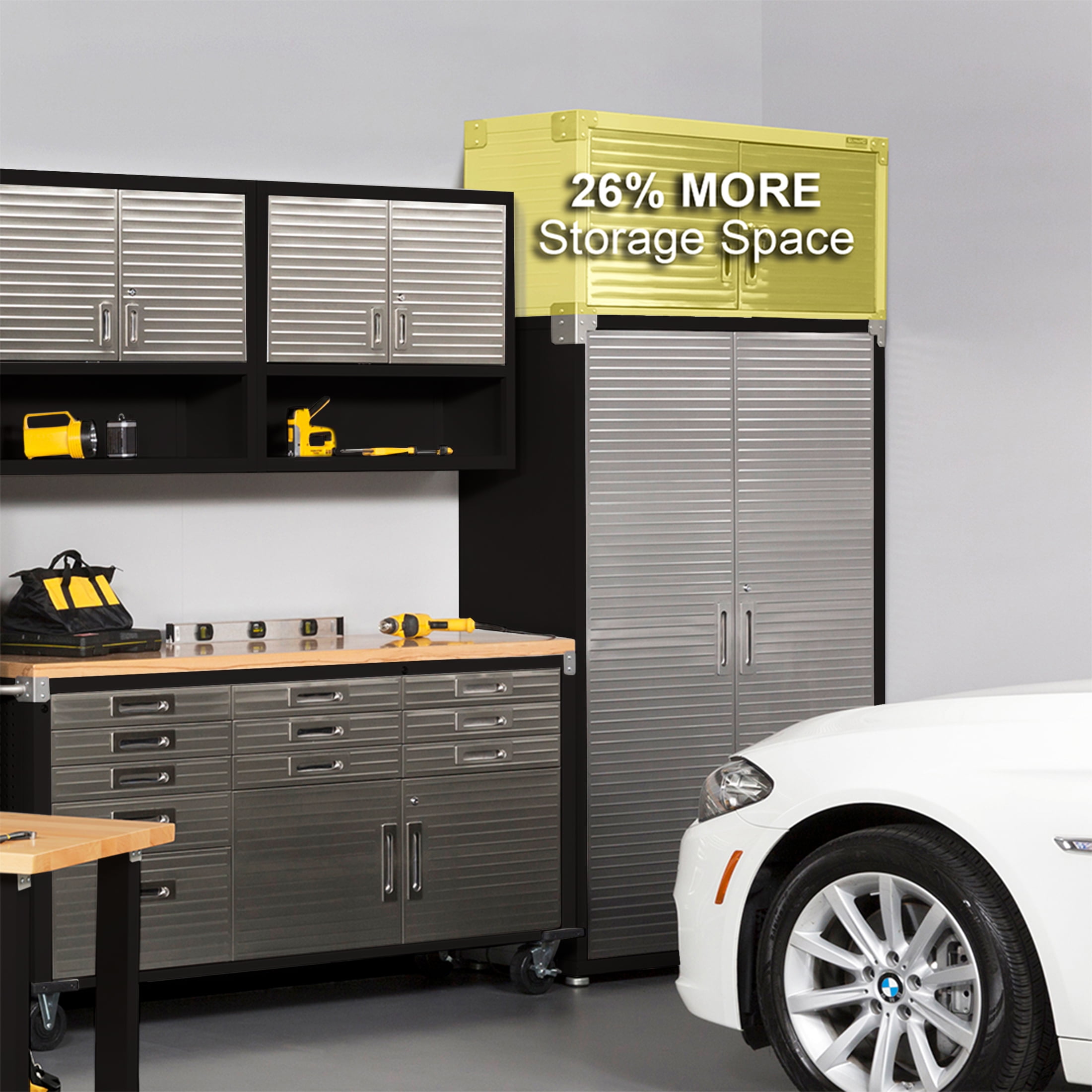 Seville Classics UltraHD Mega 2-Door Lockable Stacker