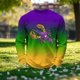 thumbnail image 4 of Camisa de Pijama para Hombre Fitness Home Wear Top con Estampado de Carnaval, Camiseta Casual de Ajuste Suelto para Dormir Y Salón Diario, Top Deportivo de Poliéster Suave, 4 of 8