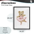 thumbnail image 4 of Stupell Industries Glam Ballerina Teddy Bear Black Framed Print Under Glass, 14 x 20, by Amy Hall, 4 of 8