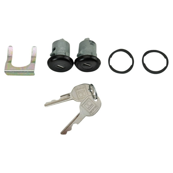 TRQ Front Door Lock Cylinder Set For Buick Cadillac Chevy GMC Olds Opel Pontiac BDA12569