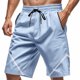 thumbnail image 1 of Pantalones Elásticos de la Cintura de los Hombres de Color Sólido Moda Casual con Bolsillos Encaje de la Cintura Pantalones Cortos, Pantalones Cómodos para Diarios, 1 of 8