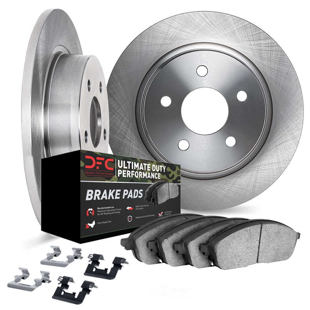 Dynamic Friction Company 6412-54191 DFC Rotors with Ultimate Duty Performance Brake Pads includes
