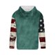 thumbnail image 3 of Sudadera con capucha para hombre, informal, con cordón, estampado navideño, deportiva, blusa de poliéster, 3 of 4