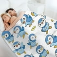thumbnail image 2 of Piplup Blanket Super Soft Cozy Warm Plush Throw Blanket for Boys Girls Kids, Lightweight Fuzzy Flannel Blankets for Couch Sofa Bed Travel Camping Gifts 60"x80", 2 of 8