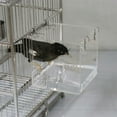thumbnail image 5 of Apuakthei Baño para pájaros colgante Baño para pájaros Acrílico transparente Baño para pájaros Casa de baños Accesorios para jaulas para pájaros con ganchos para pájaros pequeños Pinzón Periquito, 5 of 5