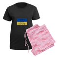 thumbnail image 5 of CafePress - I Stand With Ukraine Pajamas - Women's Short Sleeve Print T-Shirt and Pants Dark Cotton Pajama Set, 5 of 7