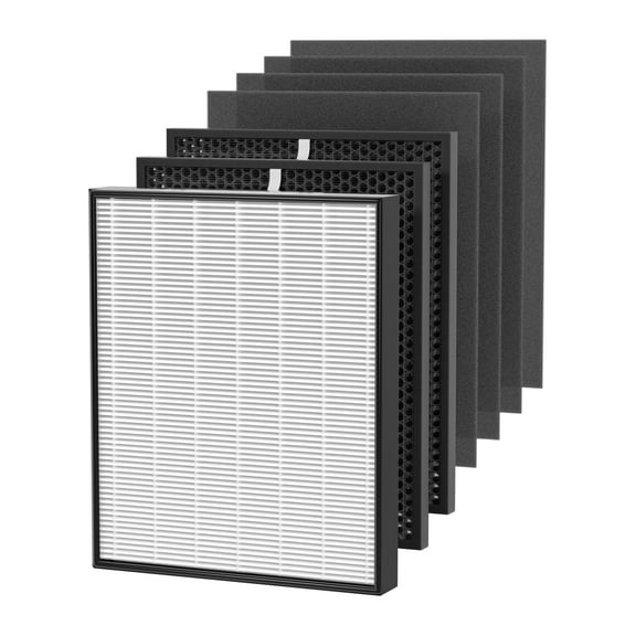 AD3000 Replacement Filters Compatible with 3000 4-in-1 Home Air Purifier, 1 Filter, 2Activated Carbn and 4 Extra Carbn Pre-filters