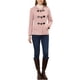 thumbnail image 2 of Abrigo de Duffle con Cierre Frontal para Mujeres Inspire Chic, Corto, con Capucha, Talla XL, Color Rosa, 2 of 6