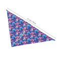thumbnail image 3 of Naloa Blue Skull Flower Dog Bandanas 1PC Washable Triangle Dog Scarfs Premium Durable Fabric, for Small Medium Large Dogs and Cats, 3 of 6