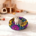thumbnail image 3 of Pet Bed Pet Mat Cozy Removable & Washable Comfort For Cats And Dogs Colorful Wildflowers, 3 of 8
