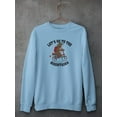 thumbnail image 3 of Go Mountains Bear On Bike Sweatshirt Women -Image by Shutterstock, Female Medium, 3 of 4