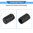 thumbnail image 6 of 8 Pcs Tire Valve Stem Caps, 10x17MM Car Wheel Valve Cap Universal for Car Bike Motorcycle Anti Crash Aluminum Alloy Black Tyre Valve Stem Cover Valve Dust Cap Tire Valve Cap, 6 of 7
