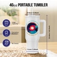 thumbnail image 2 of American Beaches - Hapuna Beach, Hawaii Summer Family Travel Gift, 40oz Tumbler, 2 of 7