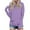 Purple, variant on biudgviw Plus Size Sweatshirt for Women Comfy Long Sleeve Hoodies Sweatshirt Fall Lounge Solid Color Pullover Tops