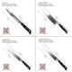 thumbnail image 2 of Juego Set 4 Cuchillos HUDSON Inox Antiadherente Profesional, 2 of 4