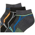 thumbnail image 3 of Saucony Men's Multi-Pack Bolt Performance Comfort Fit No-Show Socks, Grey (6 Pairs), Shoe Size: 8-12, 3 of 4