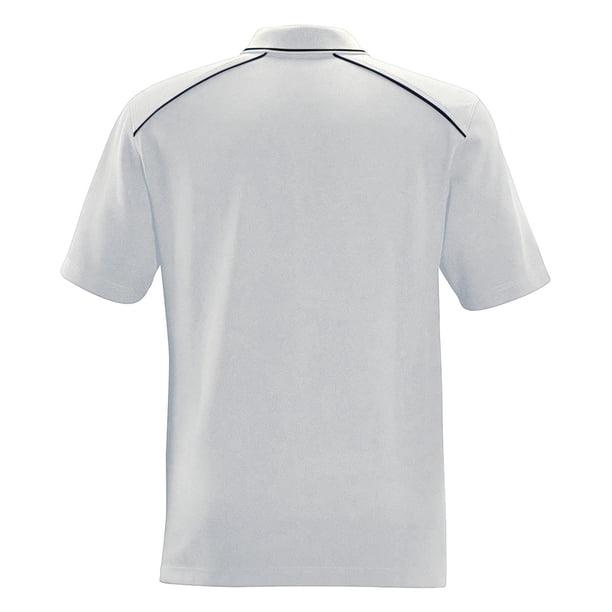 Stormtech - Polo Endurance HD para Hombre (Negro, Delfín)