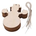 thumbnail image 1 of Wooden Christmas Tree Plaque Sign Xmas Gift Home Decor Ornament Snowman, 1 of 5