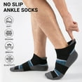 thumbnail image 3 of COOPLUS 10 Pairs Mens Low Cut Ankle Socks Cushioned Tab Socks Moisture Wicking Athletic Running Socks (Sock Size 10-13), 3 of 8
