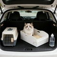 thumbnail image 3 of Disposable Cat Litter Box, Ivory White Solid Color Big Maizai Toilet - Single-Use, No Cleaning Required, Portable Lightweight Leak-Proof Design - For Cat Owners, Traveling With, 3 of 5