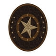 thumbnail image 2 of Furnish My Place Indoor Round Area Rug - 3 ft. 3 in., Multicolor, Texas Star Rug with Jute Backing, 2 of 2