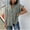 Grey, variant on womens summer tops casual stylish lapel button down shirt short sleeve open front cardigan with pockets