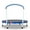 Blue Multi + Metal, variant on LuckyNote 36-Inch Mini Trampoline with Safety Handle, Indoor Outdoor Kids Trampoline for Ages 1-6, Blue Printed