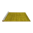 thumbnail image 2 of Ahgly Company Machine Washable Indoor Rectangle Abstract Yellow Contemporary Area Rugs, 4' x 6', 2 of 4
