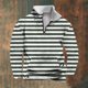 thumbnail image 1 of Sudadera sin capucha para hombre, informal, a la moda, con cuello alto, estampado, cremallera, jersey de manga larga, blusa de poliéster para hombre, 1 of 5