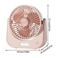thumbnail image 2 of PPgejGEK Summer USB Fan for Office Use Rechargeable, Student Desktop Fan Charging Model, 3 Speed Settings Portable Electric Fan with Type-C Connection, 2 of 5