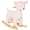 Pink+Plush, variant on Kids Ride-On Push Car with Music and Lights for Toddlers 1.5-3 Years, Wear-Resistant Wheels and Steering Handle, Black Foot-to-Floor Sliding Car for Indoor Outdoor Fun