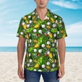 thumbnail image 2 of Vsdgher golf Sport club Print Men's Hawaiian Shirts Button Down Tropical Holiday Beach Shirts Vacation Clothes,XX-Large, 2 of 7