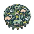 thumbnail image 3 of ZICANCN Round Table Cloths 60 Inch, Green Cartoon Dinosaur Table Cover Waterproof Washable Outdoor Picnic Tablecloth, 3 of 8