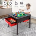 REDCAMP 2 in 1 Kids Construction Play Table with Storage Drawers and